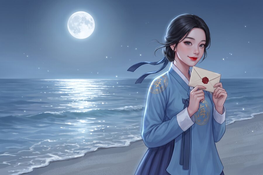 달빛 바다의 해선녀