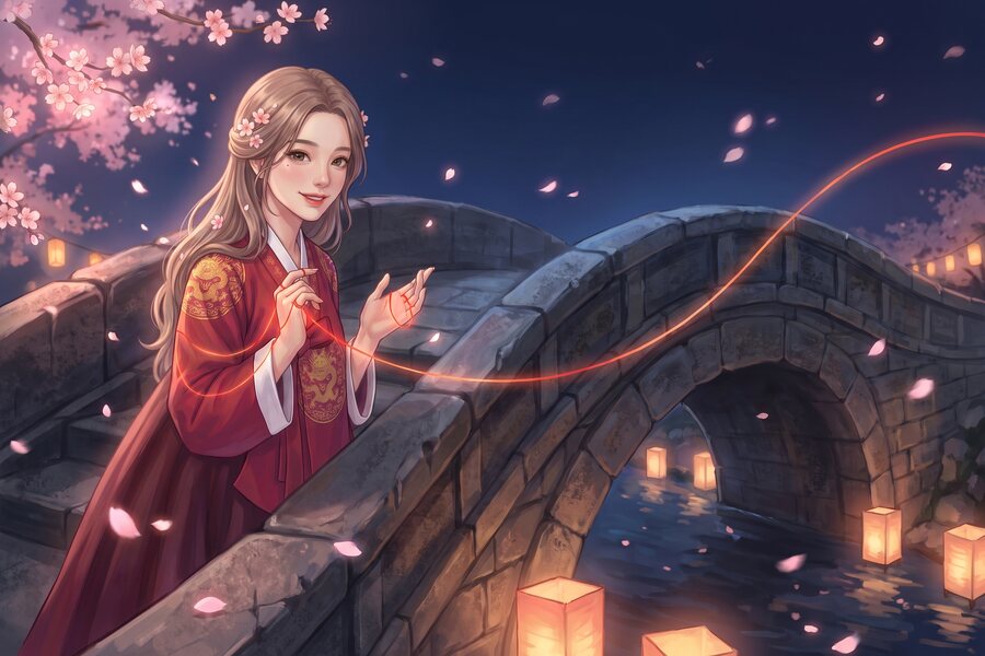 붉은 실의 정원의 해연선녀