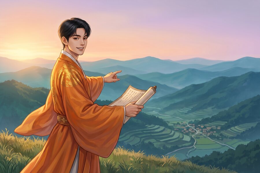 땅의 고개의 지도령